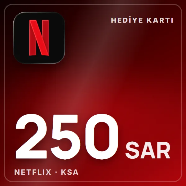 Netflix KSA 250 SAR görseli
