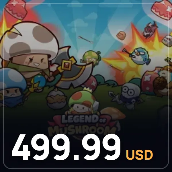 Legend of Mushroom 499.99 USD Gems + 10000 Elmas görseli