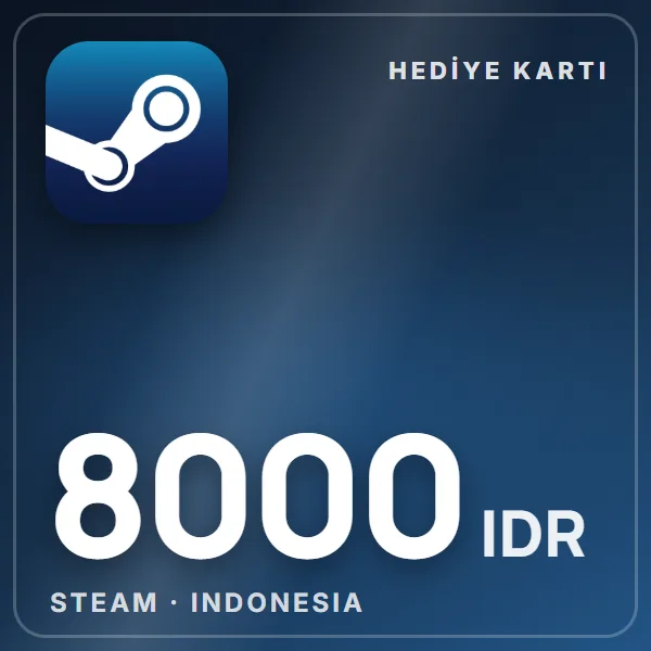 Steam Indonesia 8000 IDR görseli