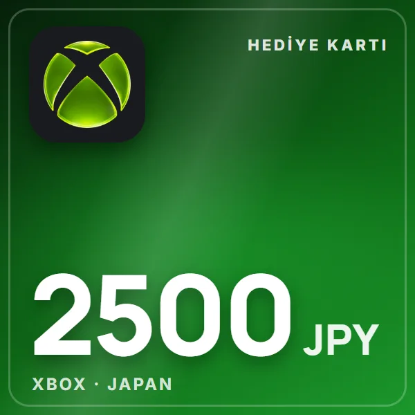 Xbox Japan 2500 JPY görseli