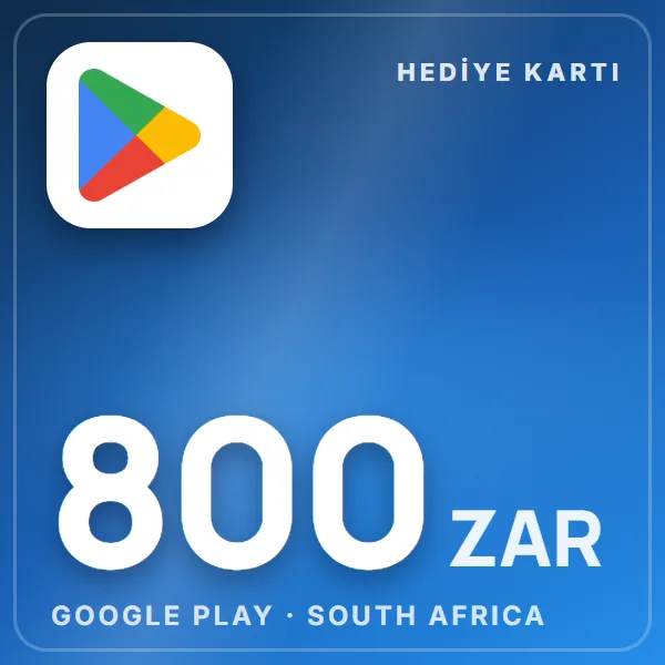 Google Play South Africa 800 ZAR görseli