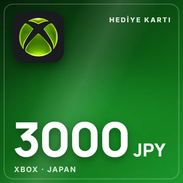 Xbox Japan 3000 JPY görseli
