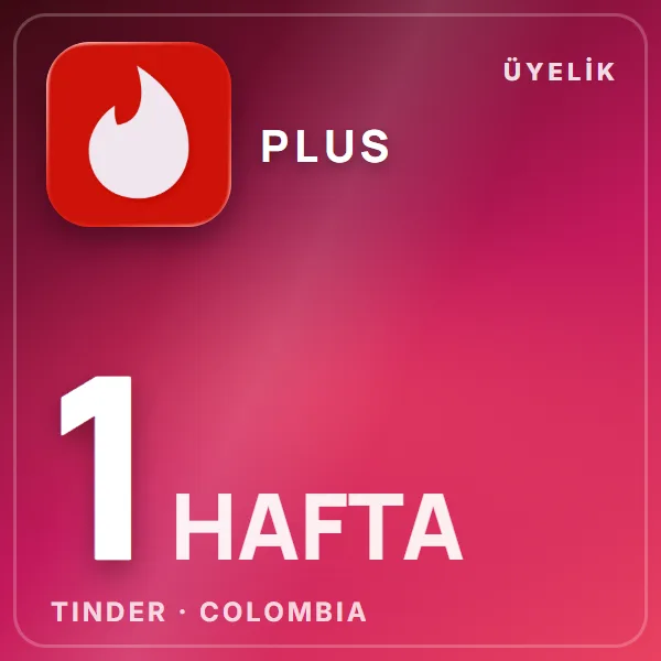 Tinder Colombia Plus 1 Week görseli