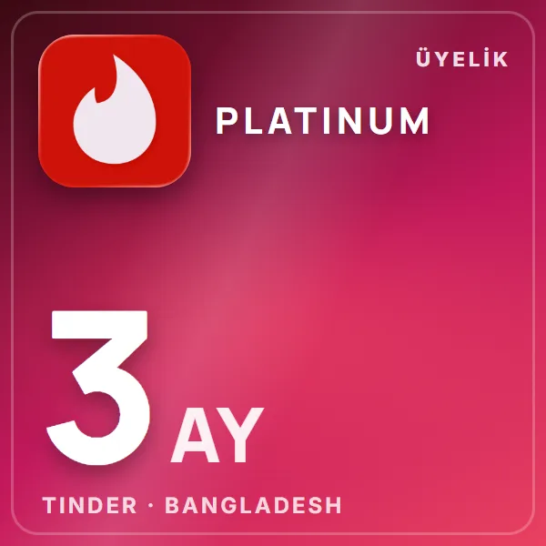 Tinder Bangladesh Platinum 3 Month görseli