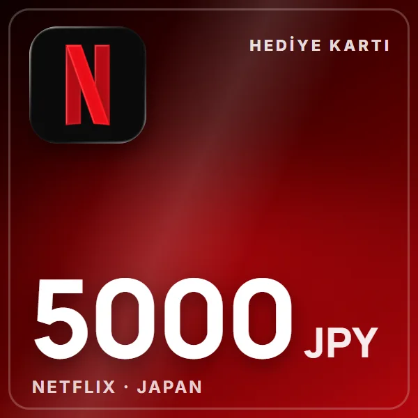 Netflix Japan 5000 JPY görseli