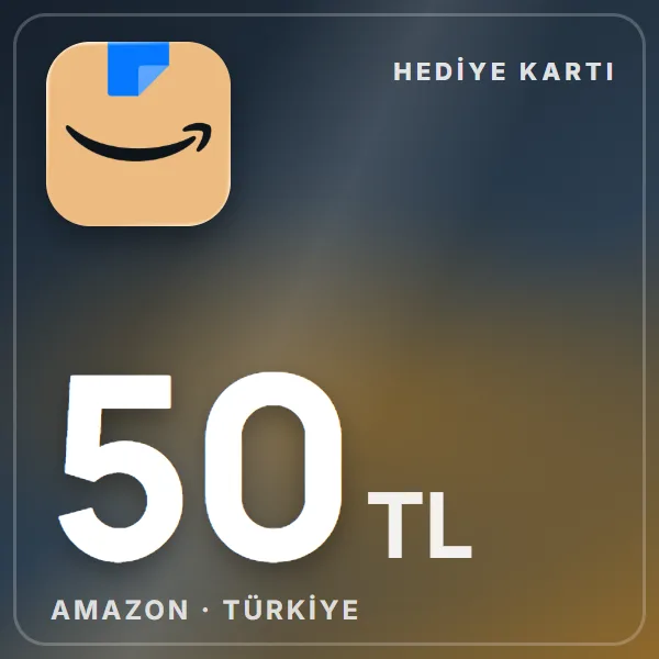 Amazon.com.tr Hediye Kartı 50 TL görseli