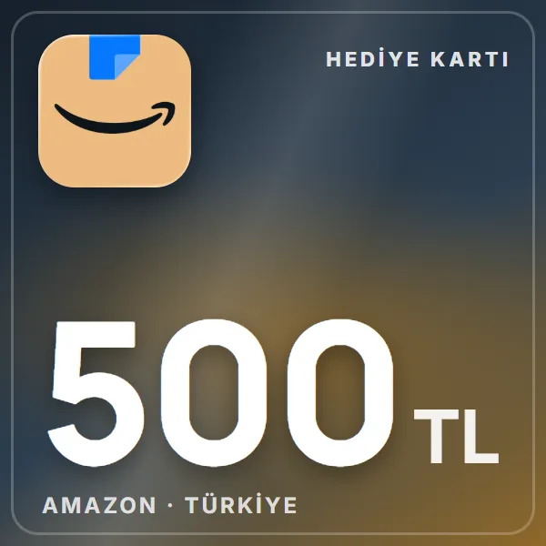 Amazon.com.tr Hediye Kartı 500 TL görseli