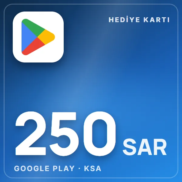 Google Play KSA 250 SAR görseli
