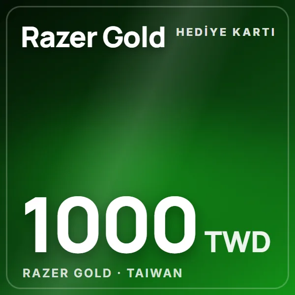 Razer Gold Taiwan 1000 TWD görseli