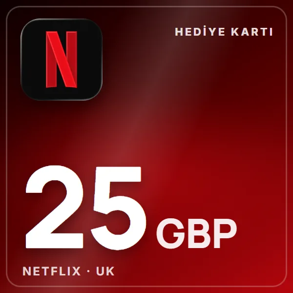 Netflix UK 25 GBP görseli