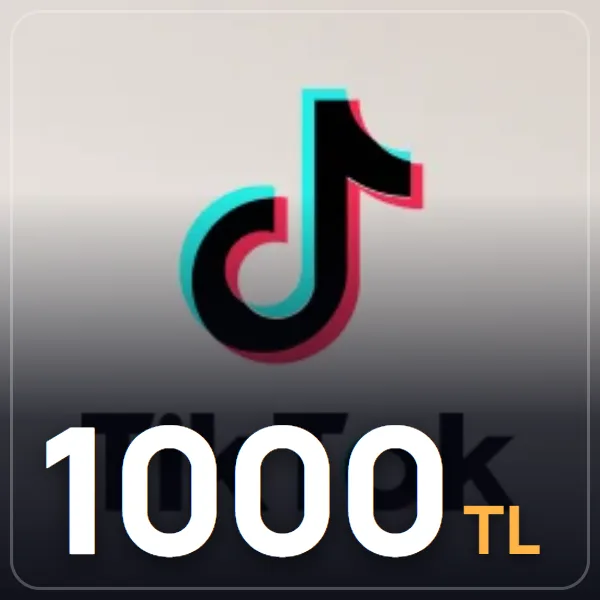 Tiktok 1000 TL Hediye Kartı (IOS) görseli