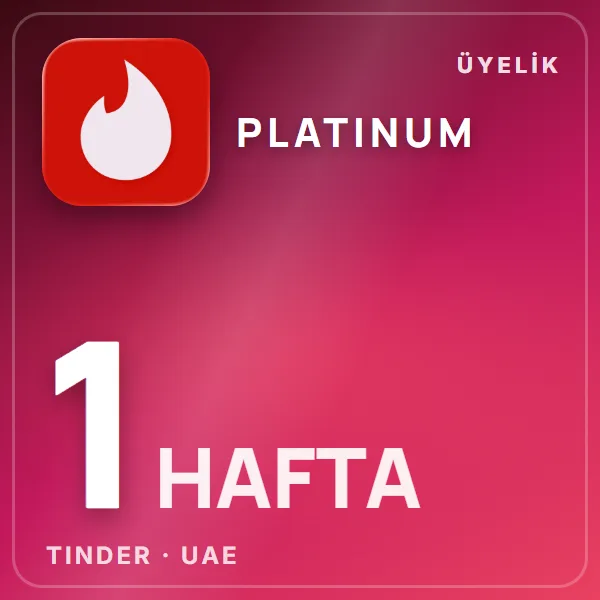 Tinder UAE Platinum 1 Week görseli