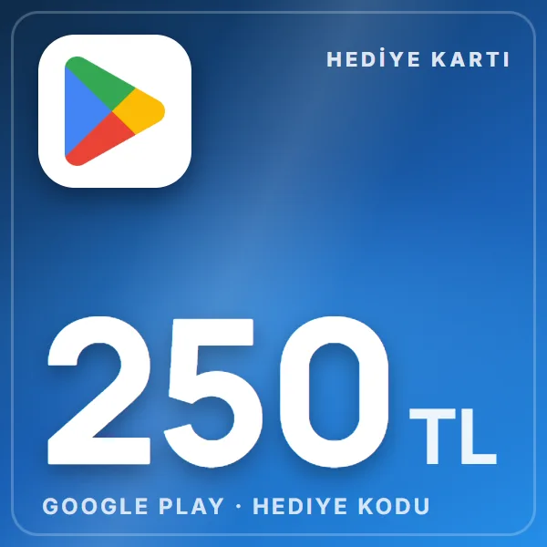 Google Play hediye kodu 250 TL - Tiktok görseli