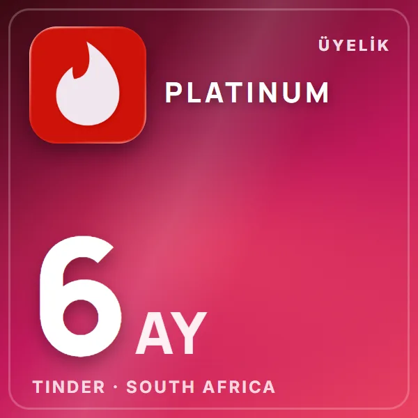 Tinder South Africa Platinum 6 Month görseli