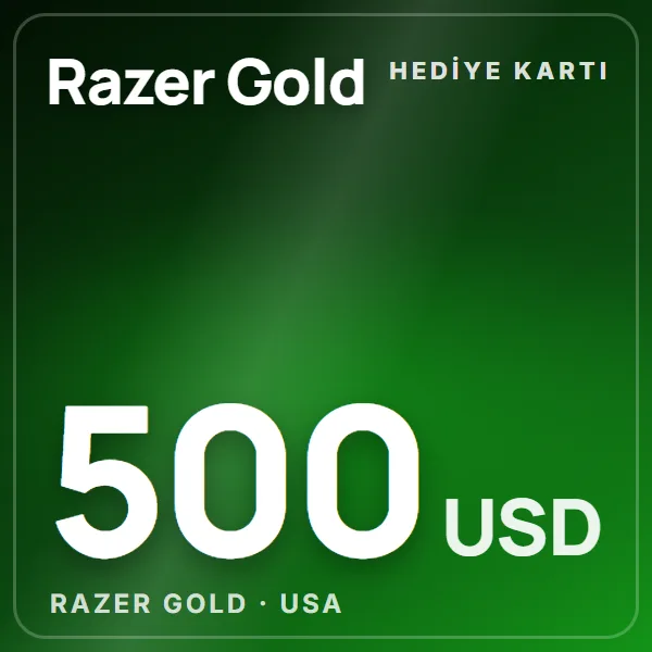 Razer Gold USA 500 USD görseli