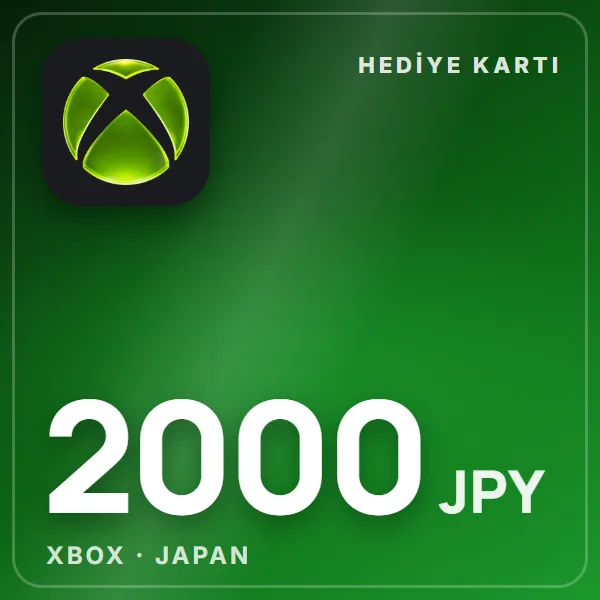Xbox Japan 2000 JPY görseli