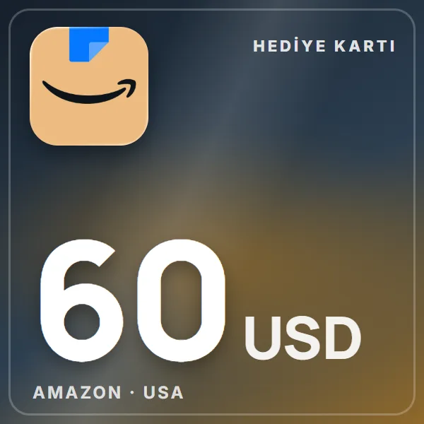 Amazon USA 60 USD görseli