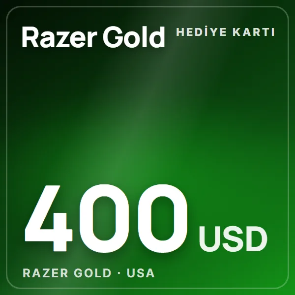 Razer Gold USA 400 USD görseli