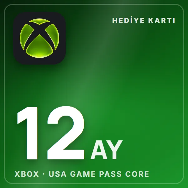 Xbox USA Game Pass Core 12 Month görseli